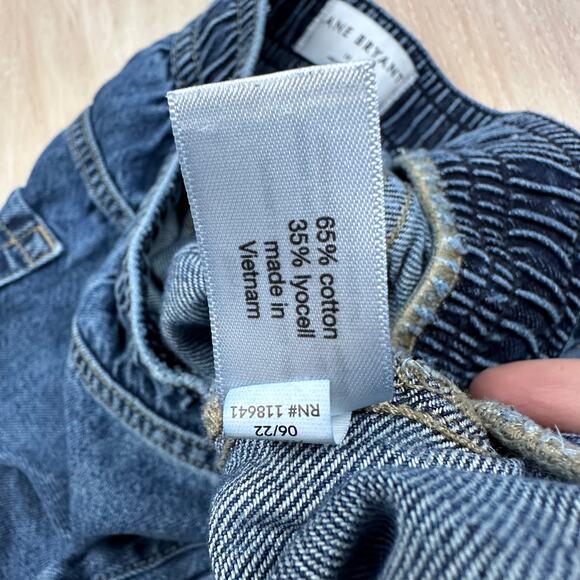 Lane Bryant Pull On Wide Leg Distressed Ripped Drawstring Elastic Waist Jeans 16 - Picture 16 of 16